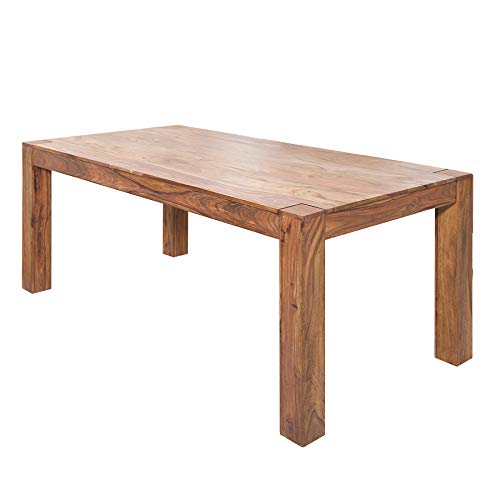 Massiver Esstisch MAKASSAR 160cm Sheesham Tisch einzigartige Maserung Holztisch Küchentisch Konferenztisch